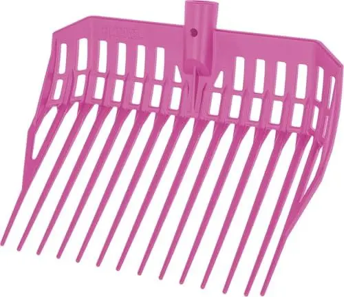 Produktbild: Kerbl Dunggabel EcoFork Mini – ohne Stiel, Pink (Abmessung 27,2 x 31 cm, Gewicht 0,22 kg, Kunststoffgabel) 3230573