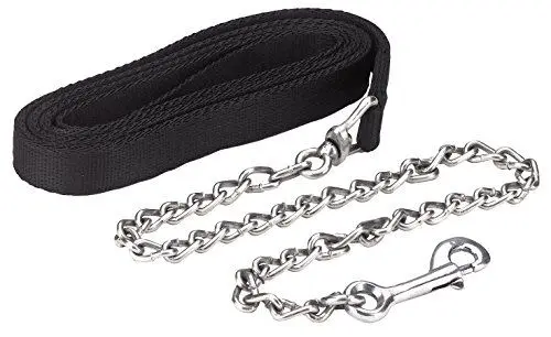 Produktbild: Kerbl Führleine mit Kette, schwarz, 250cm, 250 cm