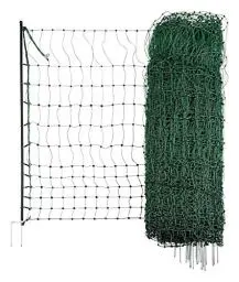 Produktbild: Kerbl Geflügelnetz PoultryNet 25 mtr., 106 cm Doppelspitze, grün, nicht elektrifizierbar 292279