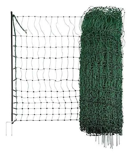Produktbild: Kerbl Geflügelnetz PoultryNet 25 mtr., 106 cm Doppelspitze, grün, nicht elektrifizierbar 292279