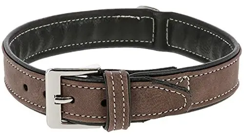 Produktbild: Kerbl Halsband California, Kunstleder Braun Breite 20-40mm Halsumfang 32-64cm
