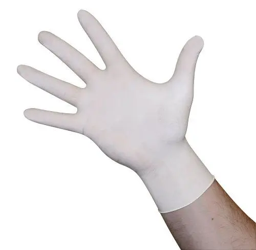Produktbild: Kerbl Einmalhandschuh Latex Classic (Größe S, 100 Stück, unsteril, leicht gepudert, lebensmittelecht, nur zum einmaligen Gebrauch) 15355