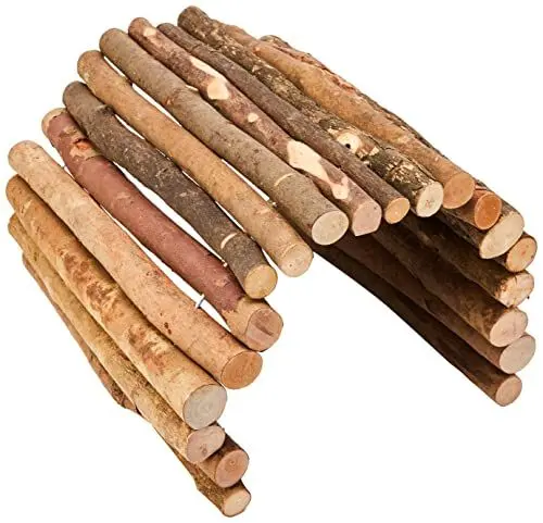 Produktbild: Kerbl Holzbrücke (Material Naturbelassenes Holz, L x B 50 x 30 cm, flexible Holzbrücke für Nagetiere, zahnfreundlich) 84084