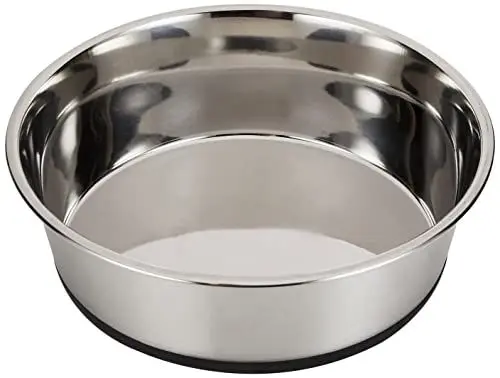 Produktbild: Kerbl Hundenapf Edelstahl, Hundefressnapf Wassernapf, rutschfest, 2800 ml