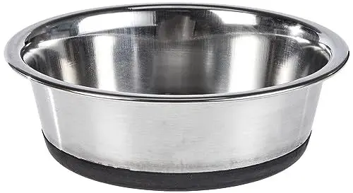 Produktbild: Kerbl Hundenapf Edelstahl, Hundefressnapf Wassernapf, rutschfest, 425 ml