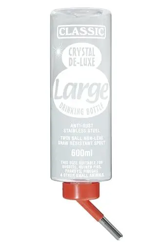 Produktbild: Kerbl Kaninchen Tränke Trinkflasche Classic de Luxe für Hamster - 600 ml Nagertränke