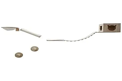 Produktbild: Kerbl Kletterwand Anden (7-teilig, Farbe weiß, max. Belastbarkeit 6 kg, individuelle Montage, aus Massivholz) 81611