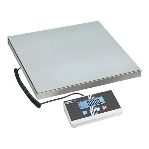 Produktbild: Kern & Sohn Paketwaage (Wägebereich 150 kg, Ablesbarkeit 50 g, Edelstahl-Wägeplatte, Wandhalterung·· Hold-Funktion·· Arbeitsschutzhaube·· Universal-Netzadapter extern) EOB 150K50