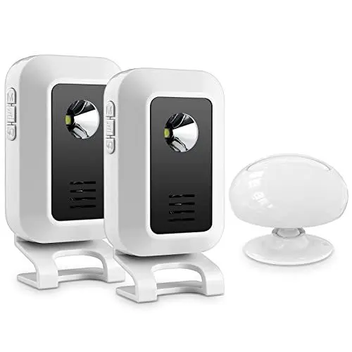 Produktbild: KERUI Bewegungsmelder Türklingel | Funkklingel für Business | Bewegungssensor Alarm | Monitor des Begrüßungssummers im Geschäft | 115 dB Klingel 150m Reichweite | Nachtlicht-Modus für Ihre Familie