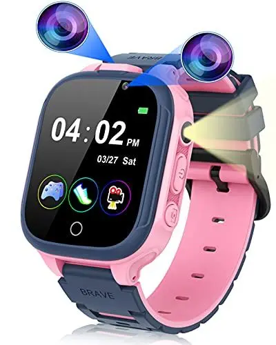 Produktbild: Kesasohe Kinder Smartwatch mit Spiel, Wasserdicht Handy Spiel Voice Chat Wecker