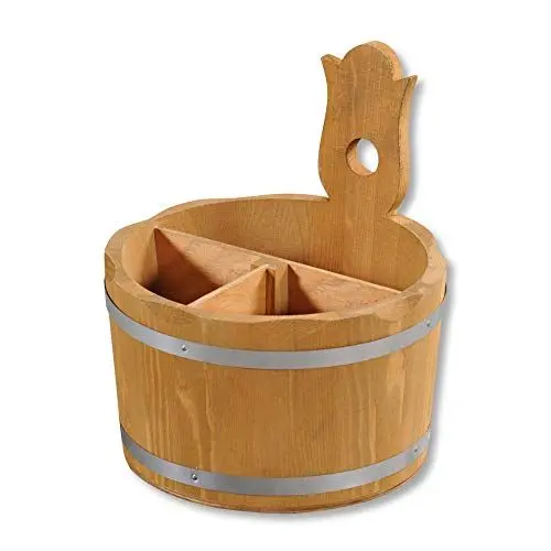 Produktbild: KESPER 69295 Aufbewahrungsbox/Besteckbehälter Ø 17 cm, H: 20 cm, Kiefernholz