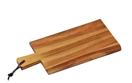 Produktbild: KESPER | Schneidbrett mit Griff, Material: Akazienholz, Maße: 45 x 22 x 1,5 cm, Farbe: Braun, Natur | 28192