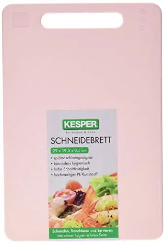 Produktbild: Kesper 30476 Schneidebrett, Kunststoff, Rose, 29L x 19.5B cm