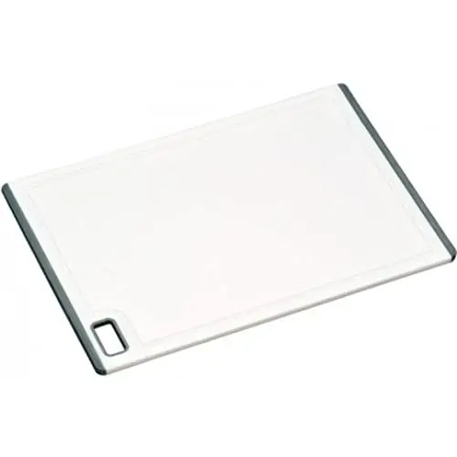 Produktbild: Kesper 30891 Schneidebrett groß aus Kunststoff, weiß/grau, 36 x 25 x 0,9 cm