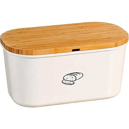 Produktbild: Kesper 58080 Brotbox, Melamin, weiß, 37 x 21.5 x 18.5 cm