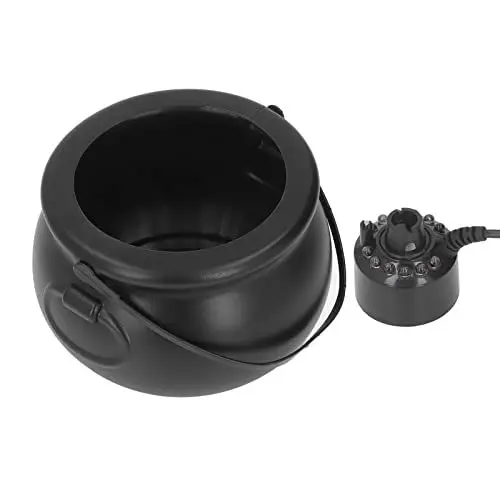 Produktbild: Kessel-Nebelmaschine, Kunststoff, Metall, 100–240 V, Hohe Sicherheit, Halloween, Gruseliger Nebel, Nebelmaschine für Zuhause (EU-Stecker)
