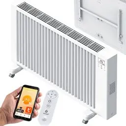 Produktbild: KESSER® Elektroheizkörper Infrarotheizung energiesparend 2in1 Mobile & Wand-Konvektor Elektroheizung 1500W mit WiFi App-Steuerung & Fernbedienung Radiator Heizung elektrisch Heizkörper 24h Timer