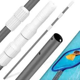 Produktbild: KESSER® Pool Teleskopstange Aluminium Poolstange | Stange zur Poolreinigung 3-teilig | einstellbar von 1,20m bis 3,60m | Witterungsbeständig und Stabil, Anthrazit