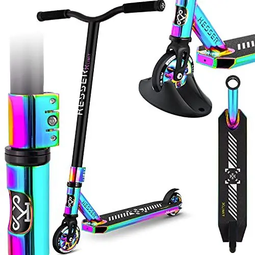 Produktbild: KESSER® Stunt Scooter X-Limit-Pro 360° Lenkung Funscooter Stuntscooter mit Ständer ABEC 9 Kugellagern, 110mm PU Räder, mit Ständer,Kickscooter Tretroller Cityroller Trick Roller für Kinder Erwachsene