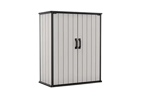 Produktbild: Keterbox Premier Tall, 1400l Fassungsvermögen, Außenmaße (BxHxT): 140 x 170 x 73,6 cm, wasserdicht, wetterfest