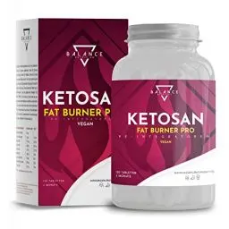 Produktbild: Ketosan® (DETOX-Diät inklusive Entwässerung) - Schnelle und effektive Schlankheitspillen | Abnehmen Schnell Fettverbrenner | Fat Burner | Grüner Tee, Orthosiphon, Garcinia Cambogia, Piperina