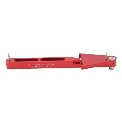 Produktbild: Kettenprüfwerkzeug, Aluminiumlegierung, Multifunktionale Fahrradkettenverschleißanzeige, Kettenprüfgerät, Fahrradkettenwerkzeug für die Regelmäßige Kettenprüfung (Rot)