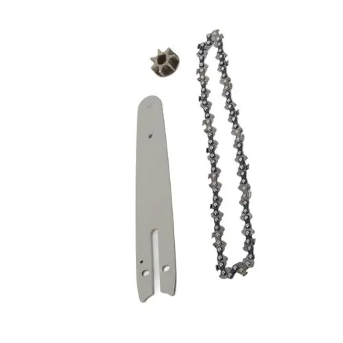 Produktbild: Kettensägen-Kettensatz, Mini-Elektro-Kettensäge, Kettensägen-Kettensatz, Stahlkettenrad, 186 mm Führungsplatte, 230 mm Kette, 6-Zoll-Säge-Ersatzzubehör, zum Baumbeschneiden