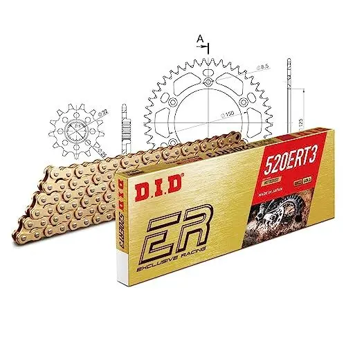 Produktbild: Kettensatz DID Alu 520ERT2 / 118 Clipschloss orange für KTM Enduro R LC4 EGS Super Competition 400/690 ccm Bj. 1993-2015