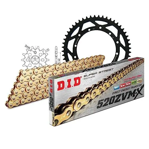 Produktbild: Kettensatz DID Stahl 520ZVM-X / 116 Endlos für Yamaha YZ WR 250 ccm Bj. 1991-1996