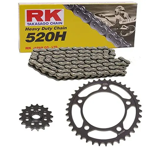 Produktbild: Kettensatz geeignet für Aprilia RS 125 Extrema Replica 06-13 Kette RK 520 H 110 offen 17/40
