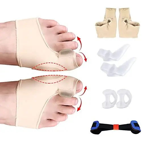 Produktbild: Kewmayer Zehenspreizer Silikon, Zehen Separator Korrektur, Hallux Valgus Zehenspreizer, Unsichtbare Korrektur von Hallux Valgus, für Relief Kleiner Zehen Druck und Schmerzen