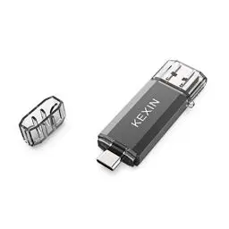 Produktbild: KEXIN USB C Stick 256GB USB Stick 3.0 Speicherstick USB C OTG Dual USB Flash Laufwerk Type C Android Smartphone Speicher Schwarz