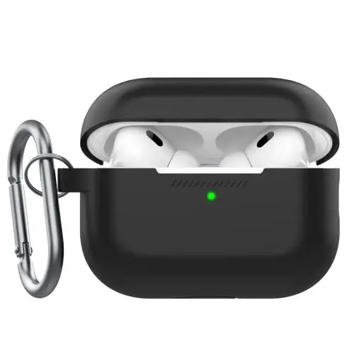 Produktbild: KeyBudz Elevate, Ladecase mit Schlüsselanhänger für Apple AirPods Pro 2, schwarz