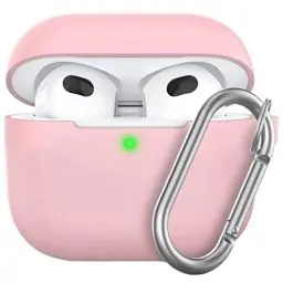 Produktbild: Keybudz Elevate Schutzhülle mit Karabiner für Apple AirPods 3, Etui Hülle, Kopfhörer Ohrhörer Zubehör Ladecase, blau