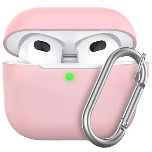 Produktbild: Keybudz Elevate Schutzhülle mit Karabiner für Apple AirPods 3, Etui Hülle, Kopfhörer Ohrhörer Zubehör Ladecase, blau