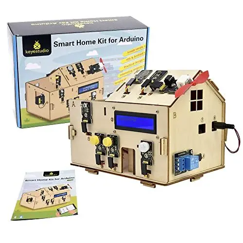 Produktbild: KEYESTUDIO Smart Home Kit Ultimate Starter Kit, Kompatibel mit Arduino IoT Vollständigster Elektronik Projekt Baukasten mit UN0 R3 Mikrocontroller Board und Zubehör für 14+ Teenegeer