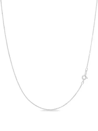 Produktbild: KEZEF 925 Kabel Sterling Silber Kette | 1,3 mm Silberkette für Damen | dünne und starke Kette mit ovalen Gliedern | hergestellt in Italien | Großartig für Anhänger oder Schichtung, 14 Inches | 35 cm,