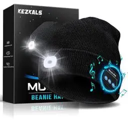 Produktbild: KEZKALS Geschenke für Männer, Bluetooth LED Mütze Herren Damen Winter, Mütze mit LED Licht, Männer Geschenke Weihnachten, Wintermütze Herren Damen, Beanie Herren, Adventskalender Männer Füllung