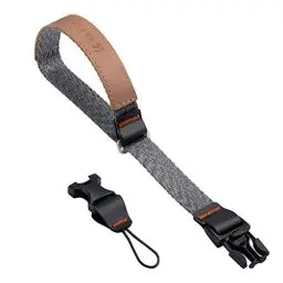 Produktbild: K&F Concept kamera handschlaufe in voller Größe, Schnellverschluss Handschlaufe Kamera mit verstellbaren Schnallen, Kamera Zubehör, Camera Wrist Strap für digitale DSLR-Kameras