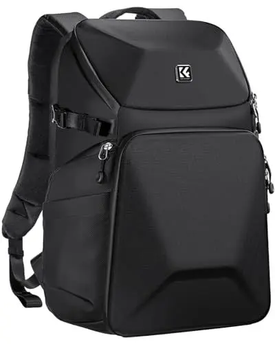 Produktbild: K&F Concept Kamerarucksack, Wasserdicht Fotorucksack Spiegelreflex DSLR Rucksack Kameratasche für Spiegelreflexkameras Digital multifunktionale Kamerataschen für DSLR-Kameras（20L）