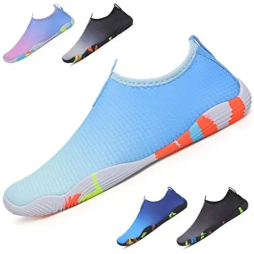 Produktbild: Kfnire Schwimmschuhe Damen Herren Wasserschuhe Schnelltrocknend Leicht Badeschuhe Barfußschuhe Unisex-Erwachsene Strandschuhe Surfschuhe Aquaschuhe für Surf Yoga Wassergymnastik