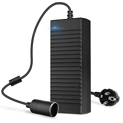Produktbild: KFZ Netzadapter, 120W 12V 10A AC-DC Spannungswandler, 230V auf 12V Adapter, Netzteil für Zigarettenanzünder, Umwandler 230 auf 12 Volt