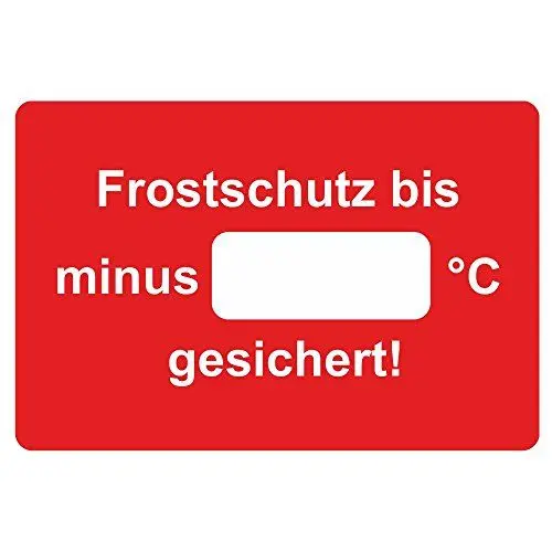 Produktbild: KFZ Serviceaufkleber/Inspektionsaufkleber 60 x 40 mm - 250 Stück - verschiedene Varianten (Frostschutz)