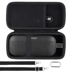 Produktbild: Khanka Hartschalen-Tragetasche kompatibel mit Bose SoundLink Flex 2. Gen./tragbarem Bluetooth-Lautsprecher Bose SoundLink Flex, Schwarz, nur Tasche
