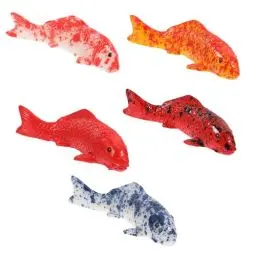 Produktbild: KHDULQ Fisch,5 Stücke Glücksbringer Simulierte Fisch Dekoration Teich Aquarium Deko Modell Fischfigur Aquarium Künstliche Terrarium Zubehör,Wird Dekoration Hause Markt Foto-Requisiten Verwendet