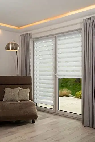 Produktbild: K-home 517667-39 Klemmfix Doppelrollo, Weiß, 30 x 150 cm (B x L)