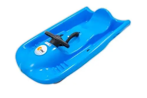 Produktbild: KHW Lenkschlitten Snow Flyer Schlitten Iceblue - Made in Germany
