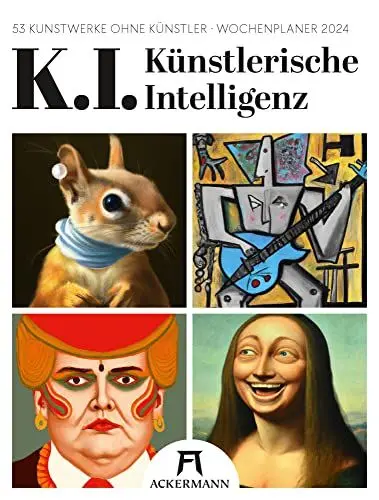 Produktbild: K.I. Künstlerische Intelligenz - Wochenplaner Kalender 2024, Wandkalender im Hochformat (25x33 cm) - Wochenkalender, DALL-E, Deep Learning Kunst