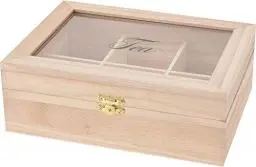 Produktbild: KIB Teebox aus Holz mit 6 Fächern