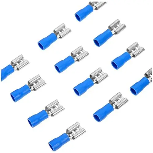 Produktbild: KICHOUSE Fdd2-250 Männliche Vorisolierte Crimp-anschlussklemmen 100 Stück Drahtspleißverbinder Flachstecker Isoliert
